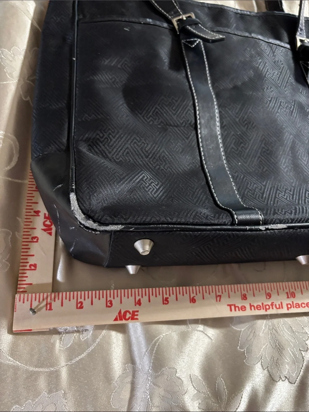 Men’s Black Professional Briefcase Tote with Dual Straps